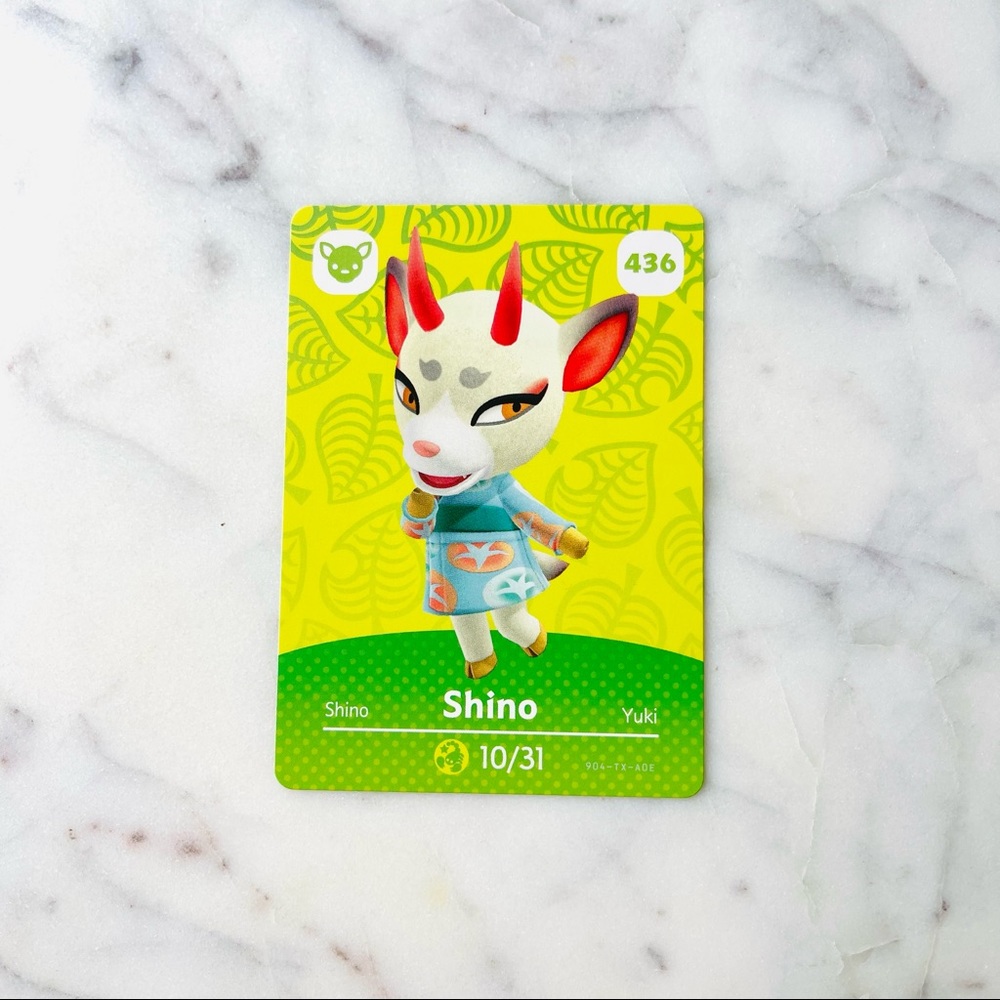 Nintendo Animal Crossing Shino 436 amiibo card Brand New